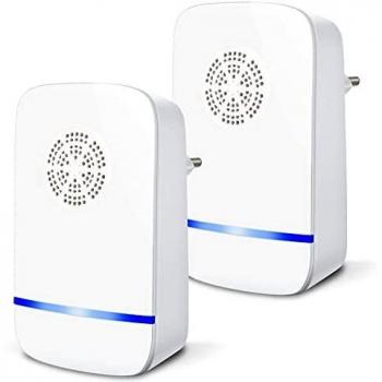 BILIFIT Repelente Ultrasónico de Plagas, Antimosquitos Electrónico Control de Mosquitos Hormigas, Cucarachas, Moscas, Arañas, Chinches, Ahuyentador de Ratas y Ratones para Interiores