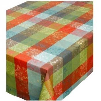 Mesa de madera de manta de MILLE COULEURS, diseño de París, 175 x 175 cm -