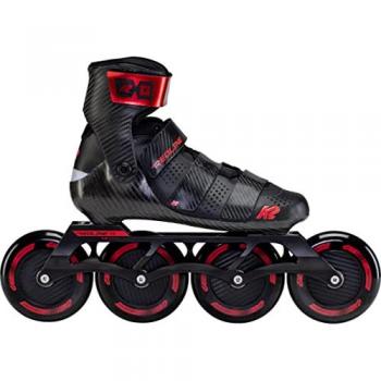 K2 Skate Patines En Línea Redline 110, Unisex-Adult, Negro/Rojo, Talla 42 EU