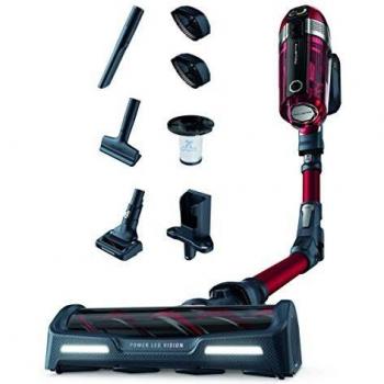 Rowenta XForce Flex 11.50 RH9829 Aspiradora escoba sin cable, cabezal con luces Led, gran potencia, posición parking, batería extraíble de 22 V, autonomía de 45 min con tubo flexible