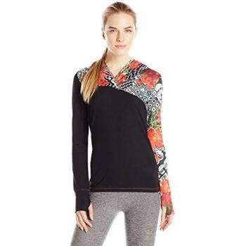 Desigual para mujer T-Shirt TS-FR Asimetric B sudadera con capucha Blanco Blanco Talla:small