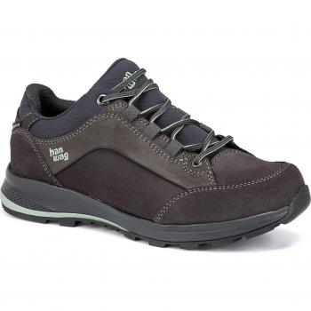 Botas de montaña Hanwag Banks Low Bunion GTX para mujer - Color gris/mint, diseño cómodo para Hallux Valgus, talla 40