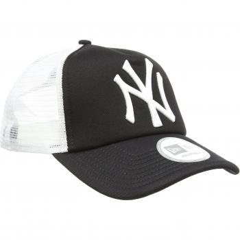 New Era Truckers - Gorra de acampada y senderismo para hombre, color negro / blanco, talla única