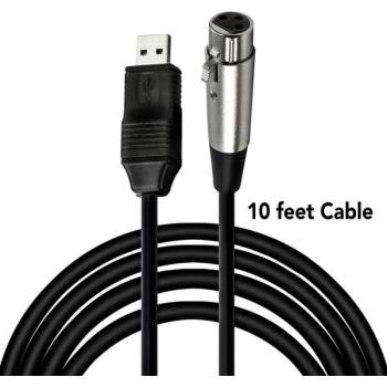 Inch USB to Female XLR Cable