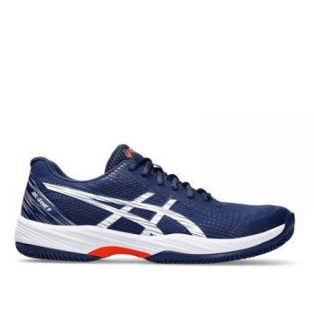 Asics Gel-Game 9 Clay/OC - Zapatillas de Tenis Hombre - Confort Superior, Color Azul Oscuro y Blanco, Modelo 1041A358-400