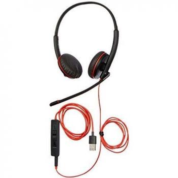 Plantronics Blackwire C3225 USB Stereo Headset, Black