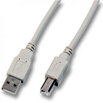 Cable USB 2.0 A-B M/M 3m Alta Velocidad Gris Classic