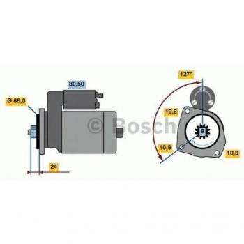 Motor de Arranque Bosch 986022760 - Tipo: Motor de Arranque; Marca: Bosch; Número de pieza: 0 986 022 760; Aplicación: Vehículos, sistemas eléctricos automotrices