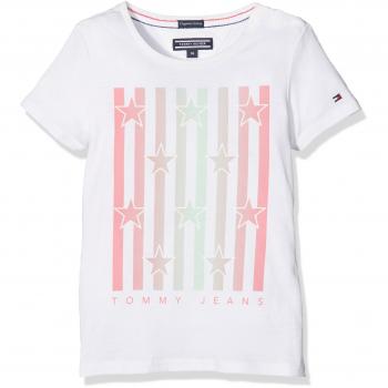Tommy Hilfiger AME Star Stripe CN Knit S/S, Camiseta Para Niñas
