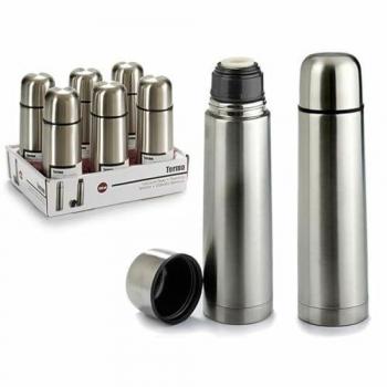 Termo inoxidable 500 ml con tapón de rosca para bebidas de viaje