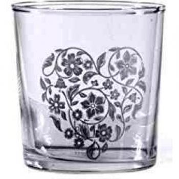 PORCELLANA GB Corazón/Flores Babila Vaso, Porcelana, Multicolor, 0,1 x 0,1 x 0,1 cm