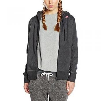 adidas ESS Mid 3S HD - Sudadera para Mujer, Color Negro/Rojo, Talla XS