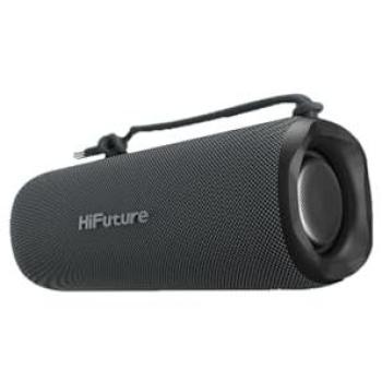 Altavoz Bluetooth HiFuture Alpha 5.3, 15 W, IPX7 impermeable, batería de 12 h, color negro