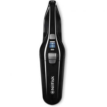 Nilfisk Aspirador de mano Quick, sin bolsa, sin cable, recargable, 6 V, negro