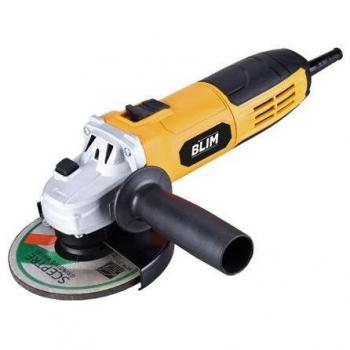 Amoladora Angular Blim 125mm 750W Diseño Ergonómico Empuñadura Multiposición Protección Antichispas Botón de Bloqueo Color Amarillo