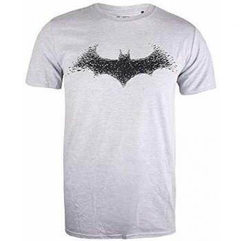 DC Comics Batman-Bat Logo Camiseta, Gris
