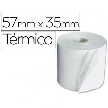 Sin Marca - Rollo sumadora q-connect termico 57 mm ancho x 35mm diametro para maquinas terminal punto de venta