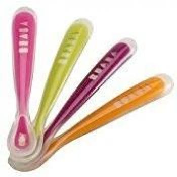 Lote 4 cucharas aprendizaje 4m beaba