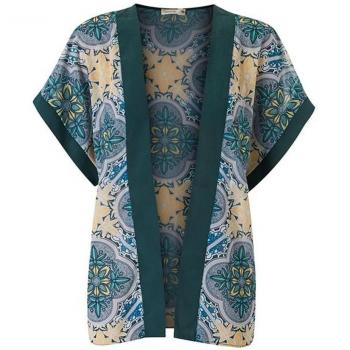 Lavand, KIMONO - Kimono para mujer, color verde, talla L