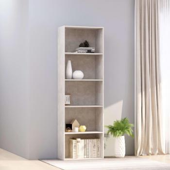 Estantería de 5 niveles de madera contrachapada, dimensiones 60x30x189 cm, disponible en colores blanco, negro y roble sonoma, ideal para oficina, estudio, sala de estar y dormitorio. También disponible en