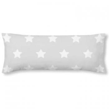 Funda de Almohada Kids & Cotton Runar Gris 175 Hilos 45 x 125 cm