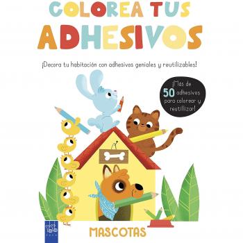 Colorea tus adhesivos. Mascotas