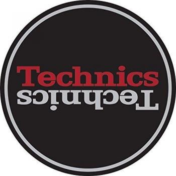 Magma Duplex 2 Technics Slipmat - High-Performance LP Turntable Mat with Silver/Red Mirror Design