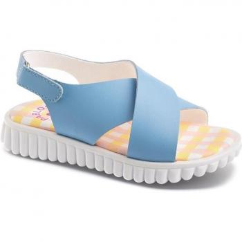 Sandalias abiertas de niña Pablosky de piel color azul