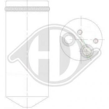 Filtro deshidratante DIEDERICHS DCT1275 para aire acondicionado