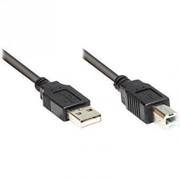 Cable USB 2.0 1.8m A a B Negro
