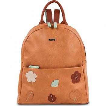 SKPAT Leaves Mochila Casual para Mujer, Color Beige, Tamaño 23.5x26x8.5 cm, Modelo 312599
