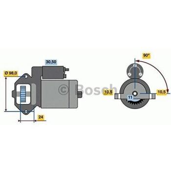 Motor de Arranque Bosch 986023610, tipo: Motor de arranque, características: marca Bosch, número de pieza 0 986 023 610