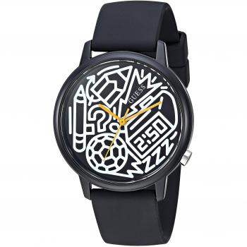 Guess Women's Silicone Watch V0023M8 with Black Strap (Ø 38mm)