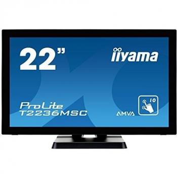 iiyama T2236MSC-B2 Monitor Táctil AMVA LED 55 cm, 21.5 pulgadas, Full-HD Multitáctil Capacitivo de 10 puntos