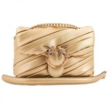 Pinko Love Puff Baby Bag - Gold/Antique Gold - Size: One Size