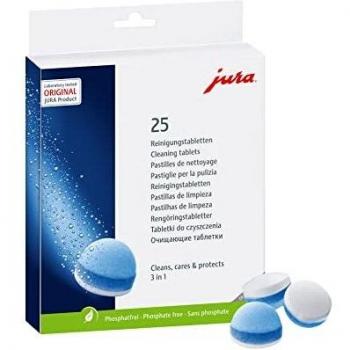 Pastillas de limpieza 3 en 1 para cafeteras automáticas Jura - 25 unidades