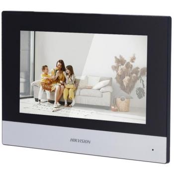 Monitor de Videoportero Hikvision 7 TFT - Audio Bidireccional - 2 Hilos, WiFi, SIP - MicroSD hasta 128 GB - Montaje en Superficie
