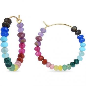 Pendientes de Lujo Keem Trendcon en Plata de Ley 925 con Baño de Oro de Luxenter