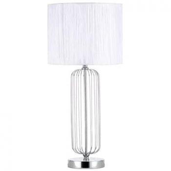 FABRILAMP Sobremesa Mansonia E27 Cromo Blanco