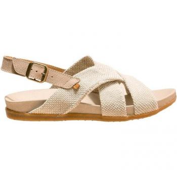 El Naturalista N5651 Zumaia Sandalias de Piel para Mujer con Tacón y Cierre de Hebilla en Color Gris/Piedra