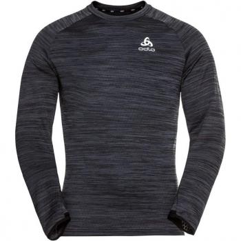 Odlo Camiseta Técnica de Manga Larga Run Easy Warm para Hombre Color Negro Talla M