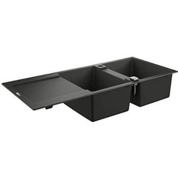 GROHE K500 31640AP0 Fregadero de Cocina de Composite con Escurridor Granite Black
