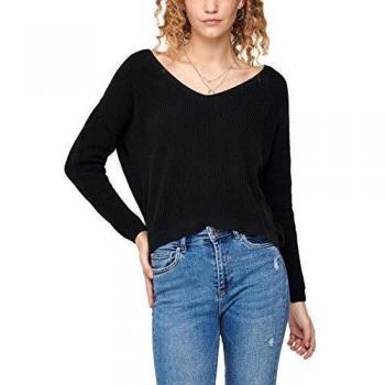 Only ONLBRYNN Life L/S V-Neck Pull KNT Noos Suéter, Black, XS Regular para Mujer