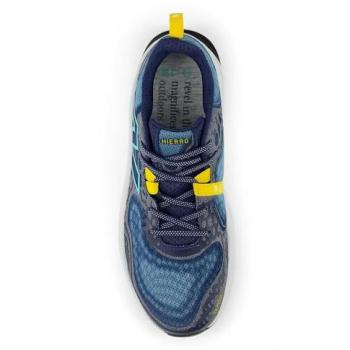 Zapatillas Trail New Balance Fresh Foam X Hierro v8 azul marino gris cuarzo cyber jade para hombre, talla 45.5 EU