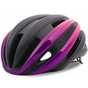 Giro Synthe MIPS Casco, Unisex, Matt Black/Bright Pink, Large/59-63 cm