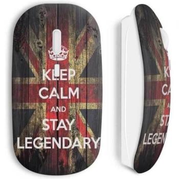 Ratón Inalámbrico Inglés Keep Calm And Stay Legenda