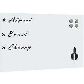 vidaXL Wall Mounted Magnetic Whiteboard Glass 60x40 cm