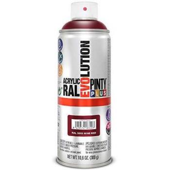 Pintura spray Acrílica Brillo PINTYPLUS EVOLUTION 520cc Wine red Ral 3005