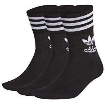 adidas Mid Cut CRW Sck Socks, Unisex Adulto, Black/White, S