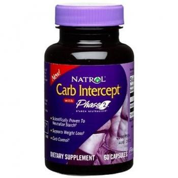 Natrol Carb Intercept With Phase 2 Starch Neutralizer, 60 Capsules